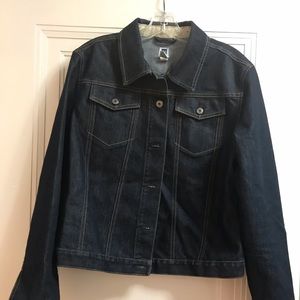 Ladies Gap Factory Dark Denim Jacket.